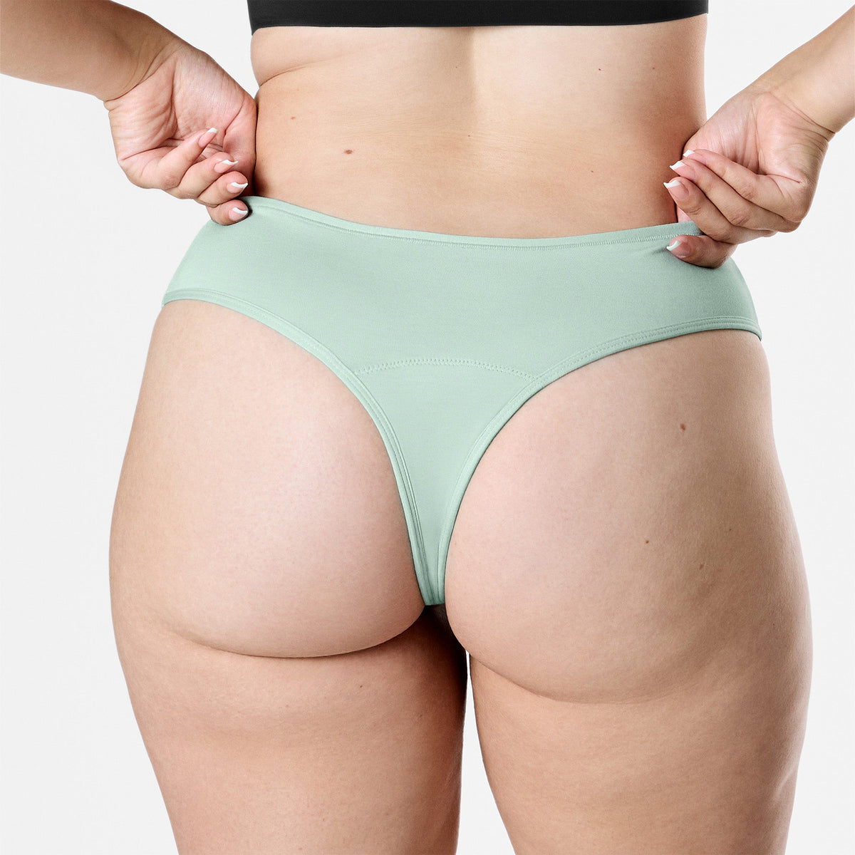 SNOCKS x femtis Period Tanga - SINA Highwaist - Salbei