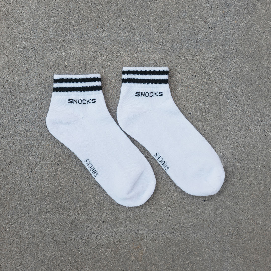 Retro Sneaker Socken mit Streifen - Socken - Anti-Loch Garantie