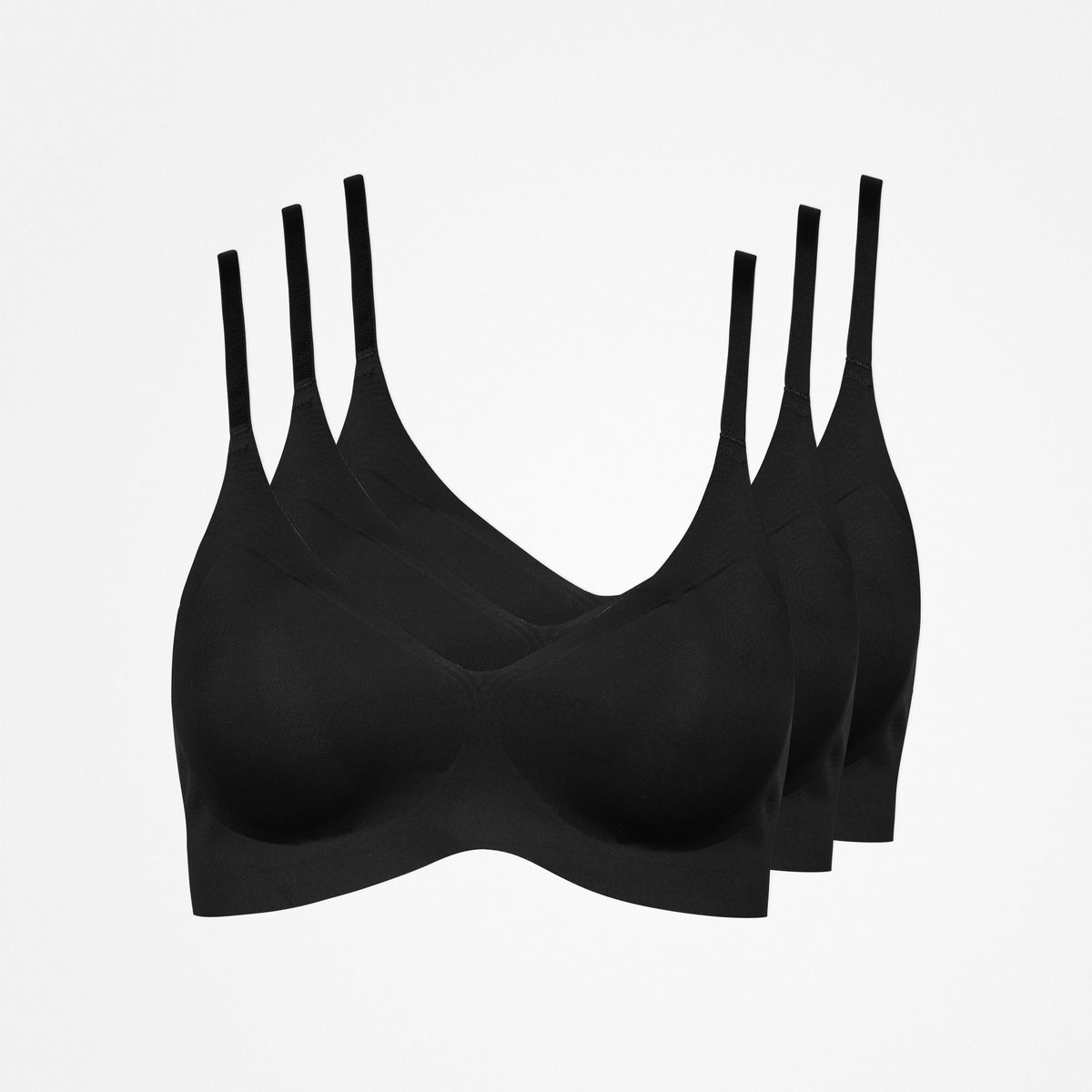 {"alt": "Soutien-gorge en microfibre - Hauts - Noir", "quantity":"3"}