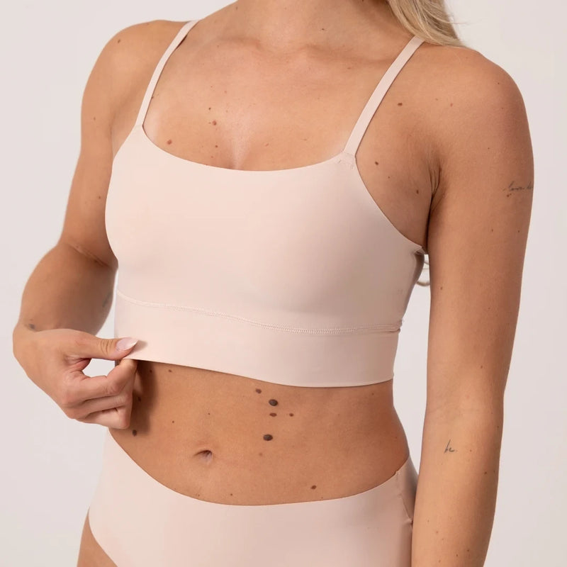 Microfiber Seamless Bralette | Beige