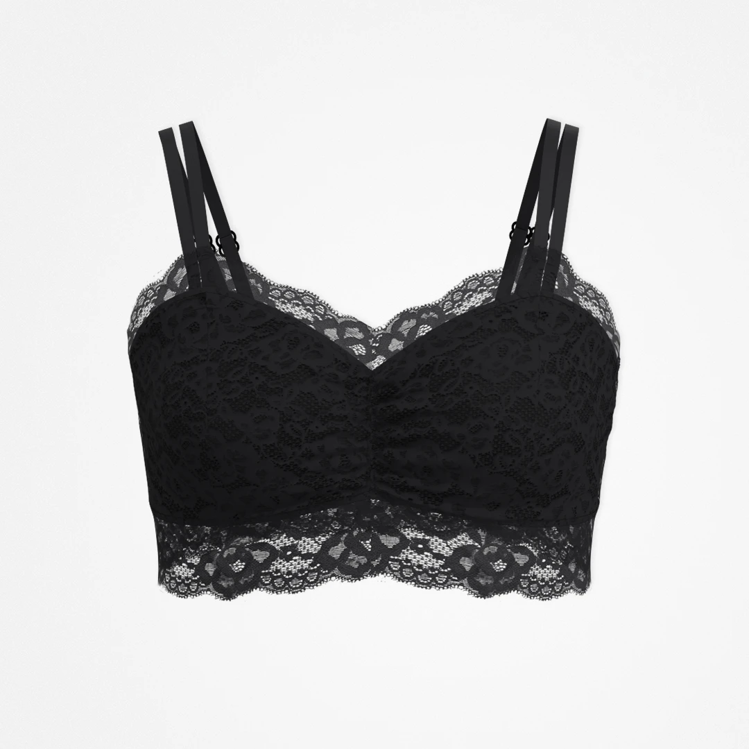 Spitzen-BH Plus Size - Oberteile - Schwarz
