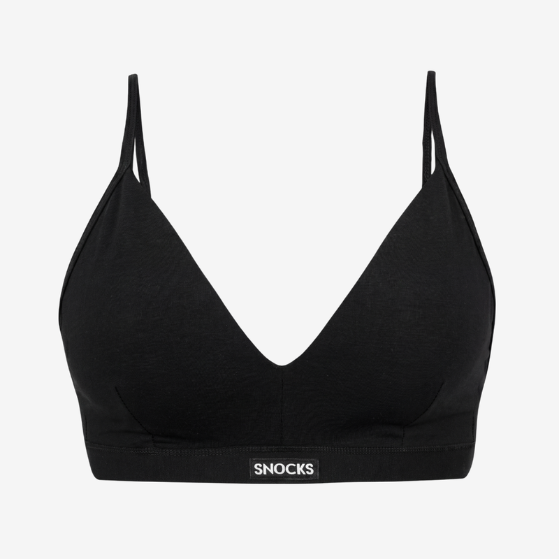 Retro Soft-BH Plus Size - Oberteile - Schwarz