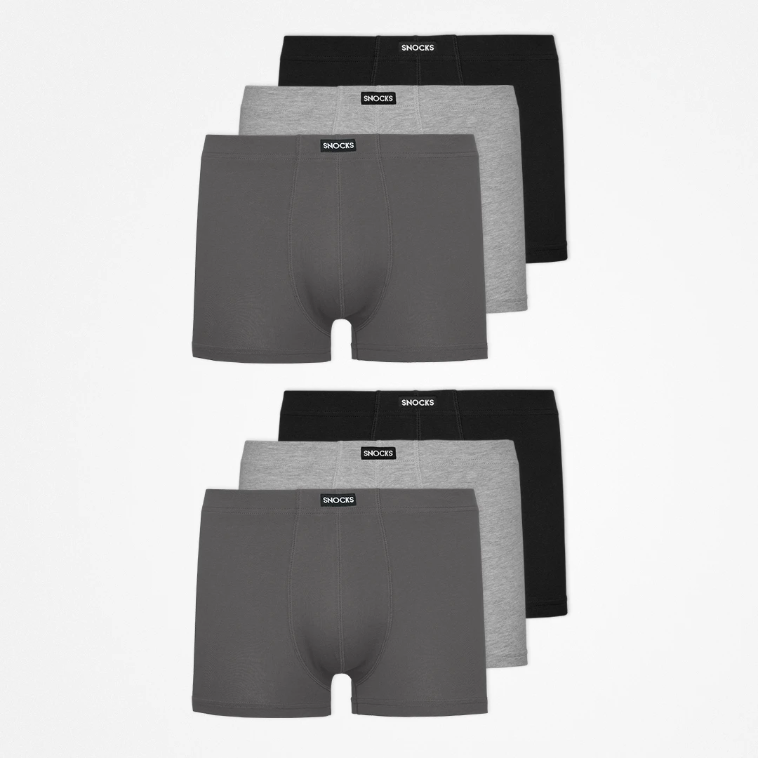 {"alt": "Retro Boxershorts - Unterhosen - Mix (Schwarz/Grau/Hellgrau)", "quantity":"2"}