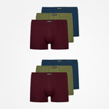 {"alt": "Retro Boxershorts - Unterhosen - Mix (Rot/Olive/Blau)", "quantity":"2"}