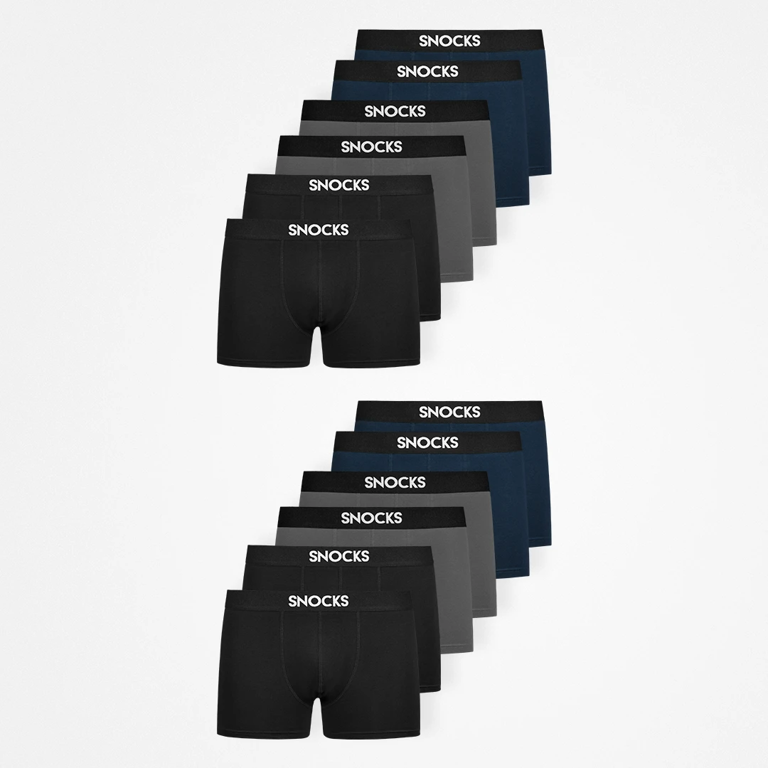 {"alt": "Boxershorts - Unterhosen - Mix (Schwarz/Grau/Blau)", "quantity":"2"}