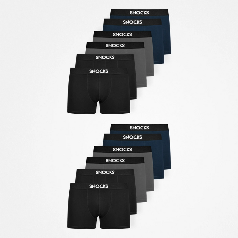{"alt": "Boxershorts - Unterhosen - Mix (Schwarz/Grau/Blau)", "quantity":"2"}