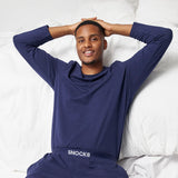 Schlafanzug Oberteil Herren langarm - Oberteile - Bequeme Passform