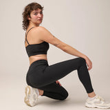 High Waist Leggings V Cross - Hosen - Atmungsaktiv