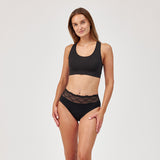 SNOCKS x femtis Ausfluss Slips - CLEO - Unterhosen - Schwarz