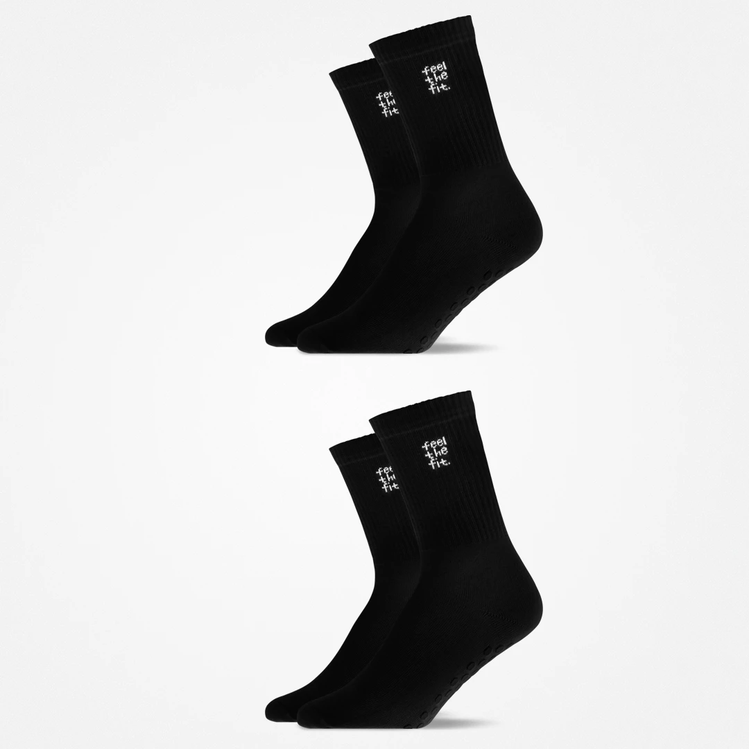 {"alt": "Pilates Socken - Socken - Schwarz", "quantity":"2"}