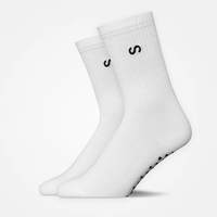 Pilates Socken - Socken - Weiß (Logo)