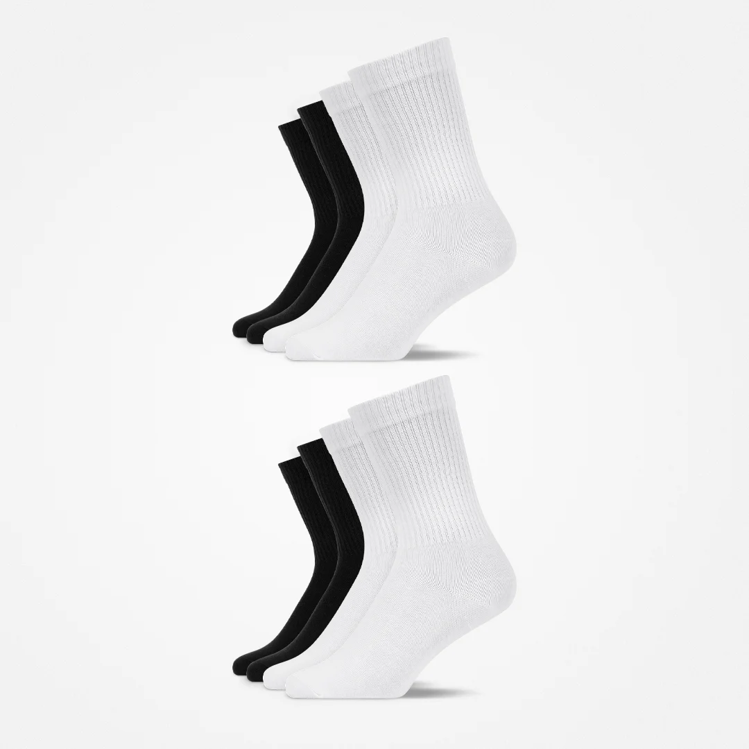{"alt": "Tennissocken - Socken - Schwarz-Weiß", "quantity":"2"}