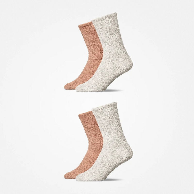 {"alt": "Kuschelsocken - Socken - Mix (Braun/Offwhite)", "quantity":"2"}