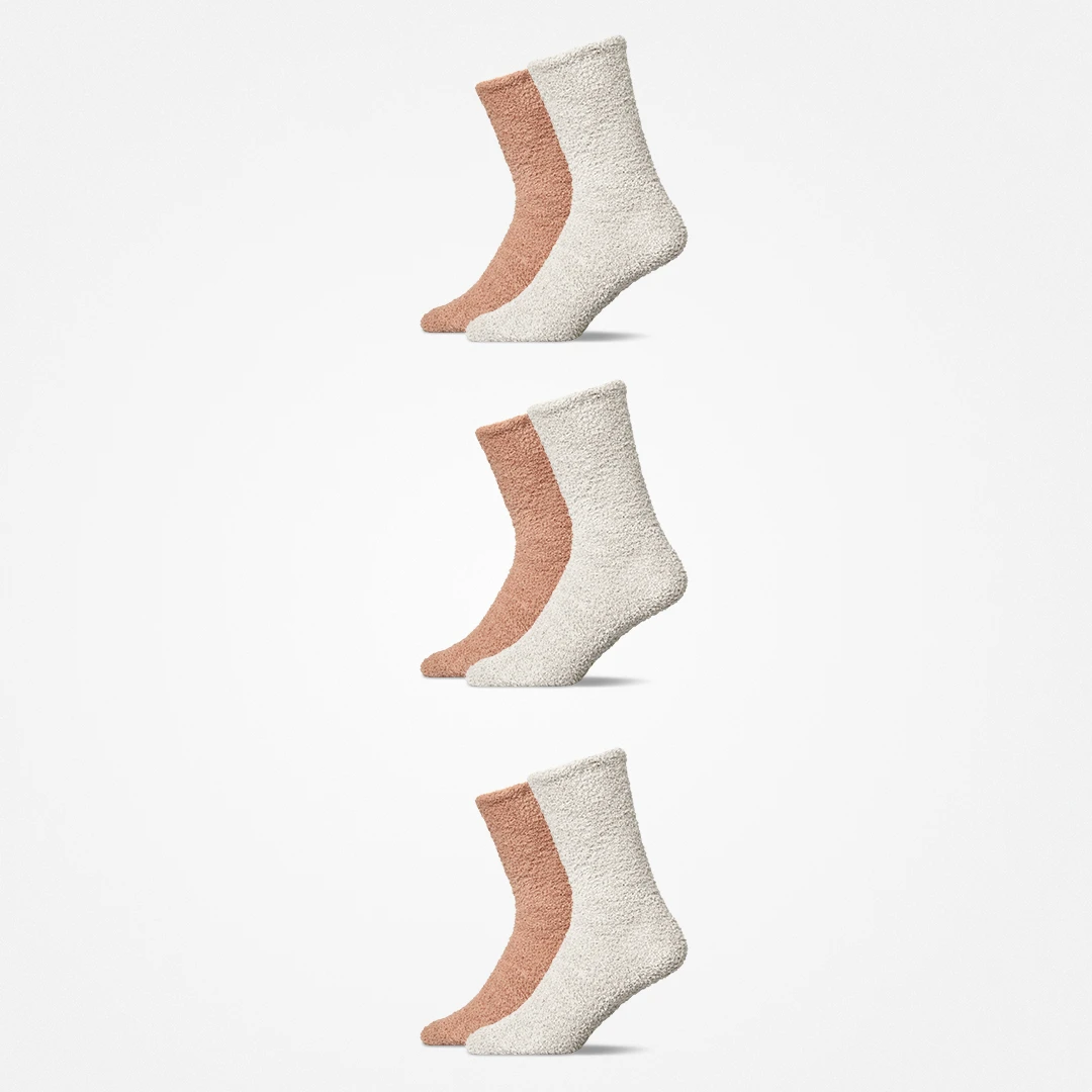 {"alt": "Kuschelsocken - Socken - Mix (Braun/Offwhite)", "quantity":"3"}