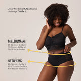 High Waist Hipster Panties mit Spitze - Unterhosen - Passform