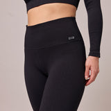 Gerippte Leggings - Hosen - High Waist