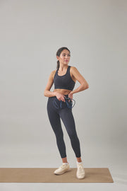 High Waist Leggings & Sports Bra Graphite