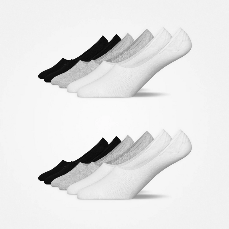 {"alt": "Mid Cut Füßlinge - Socken - Mix (Schwarz/Weiß/Grau)", "quantity":"2"}