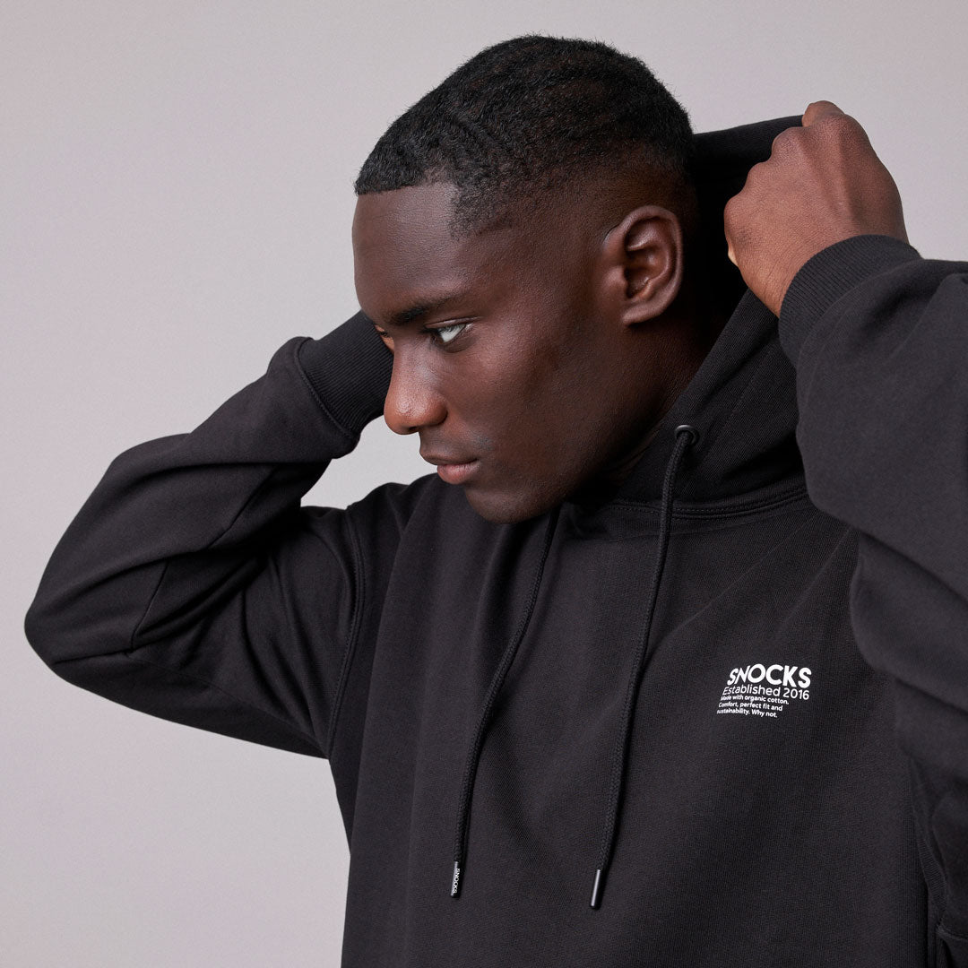 Hoodie Herren - Oberteile - Kapuze mit Kordelzug
