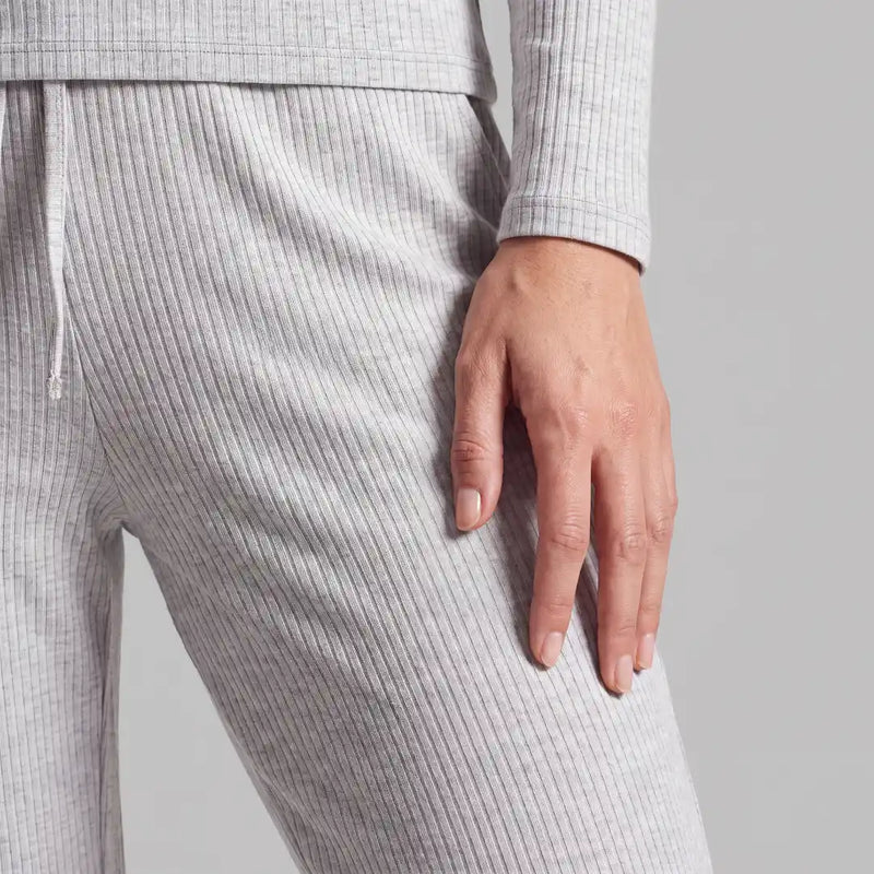 Loungehose Damen Rippstruktur - Hosen -