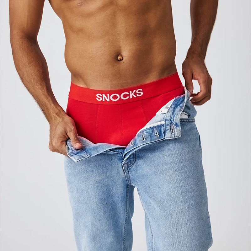 Lange Boxershorts - Unterhosen - SNOCKS Logo