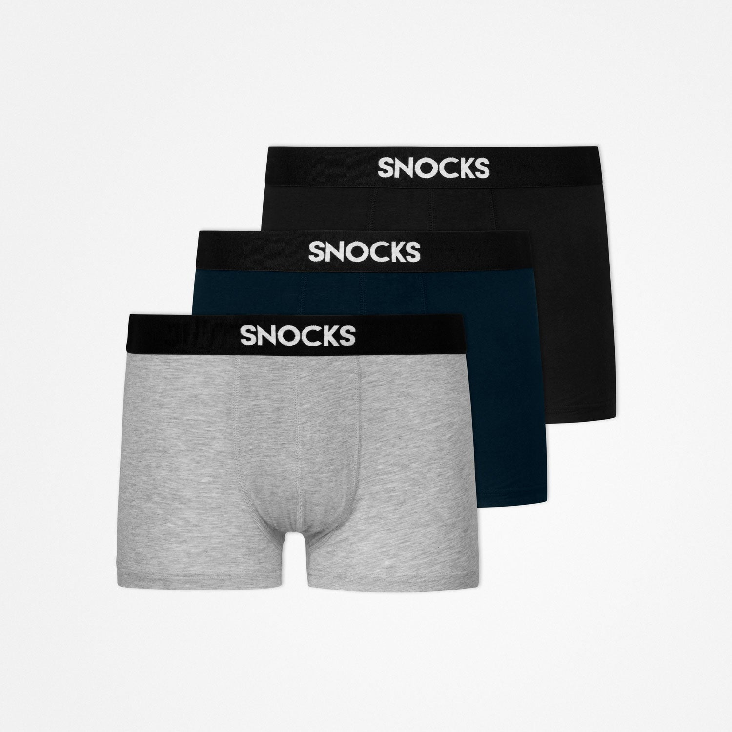 Modal Boxershorts - Unterhosen - Mix (Schwarz/Grau/Blau)