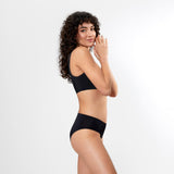 SNOCKS x femtis Period Panty - NOLA Seamless | Zwart