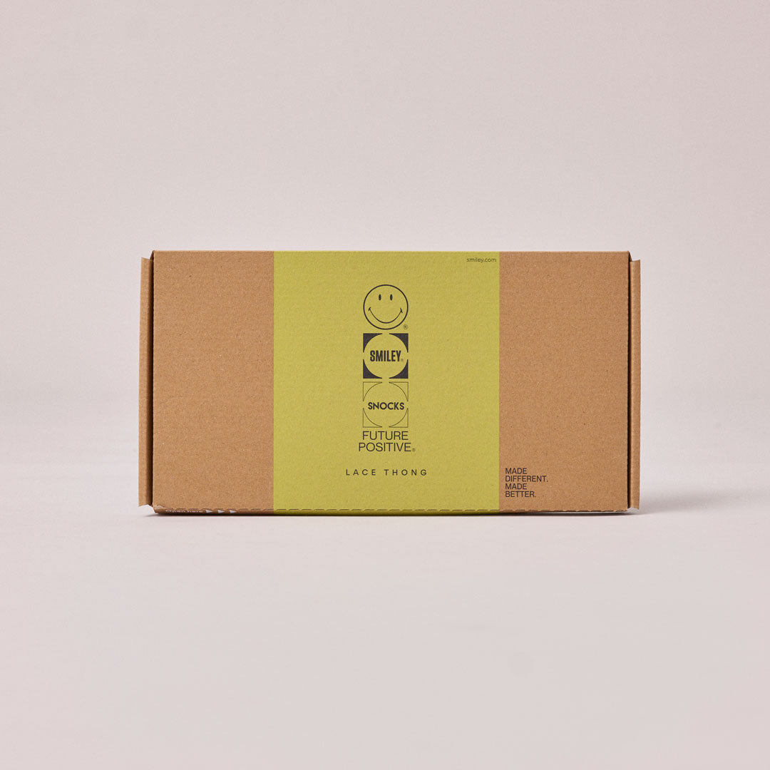 SMILEY x SNOCKS Tangas mit Spitze - Unterhosen - Nachhaltig verpackt