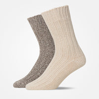 Norweger Socken - Socken - Mix (Offwhite/Braun)