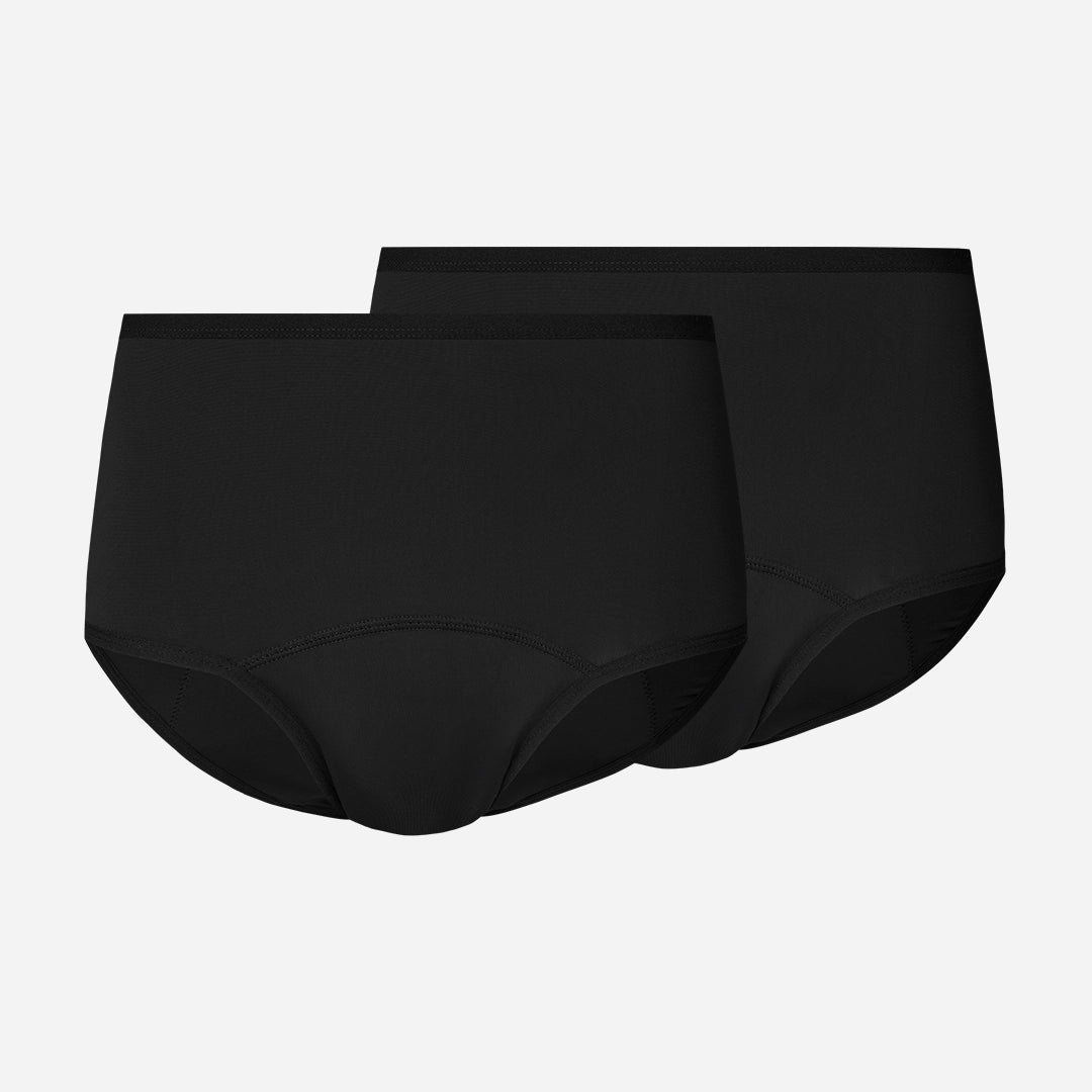 {"alt": "Perioden High Waist Slip STRONG - Periodenunterwäsche - Schwarz", "quantity":"2"}