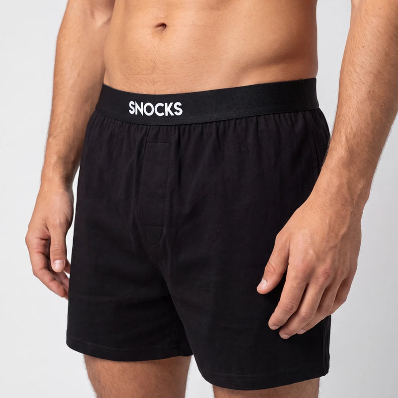 Men's Short Pajama Set | Black