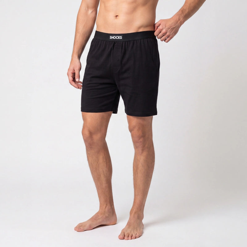 Men's Short Pajama Set | Black