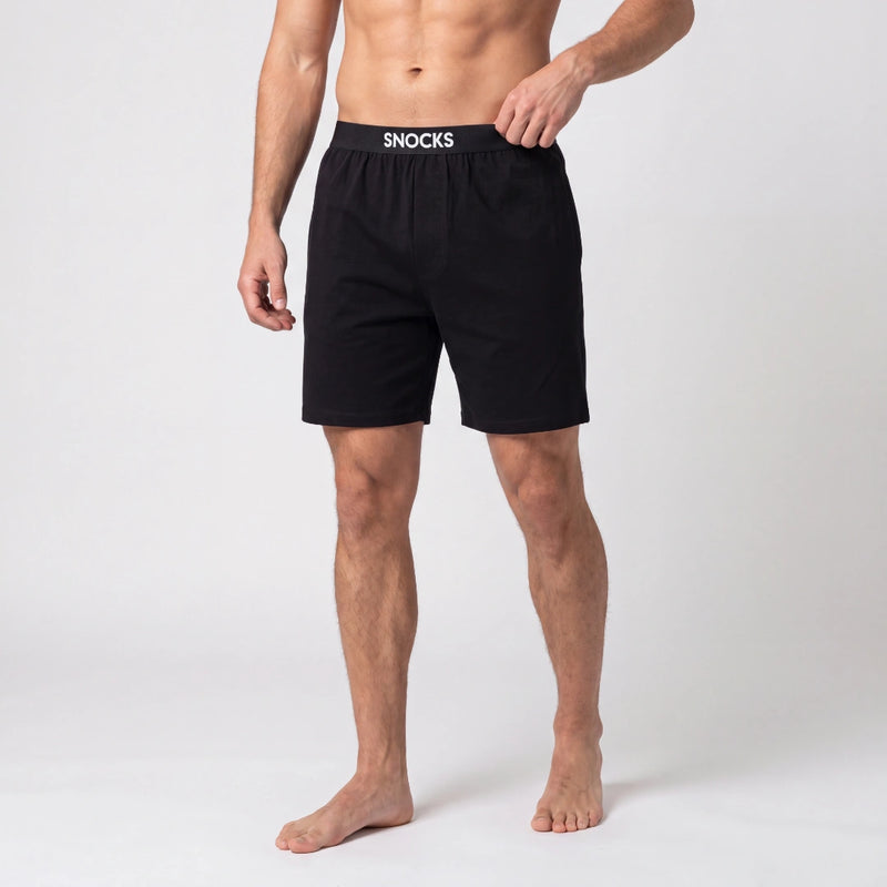 Men's Short Pajama Set | Black