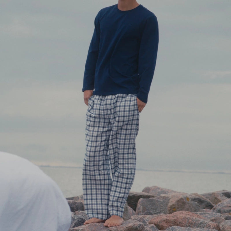 Flanell Pyjama Set Herren - Kleidung -
