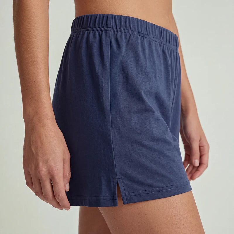 Schlafanzug Set Damen kurz - Kleidung -Dunkelblau