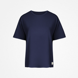 Schlafanzug Oberteil Damen kurzarm - Oberteile - Dunkelblau