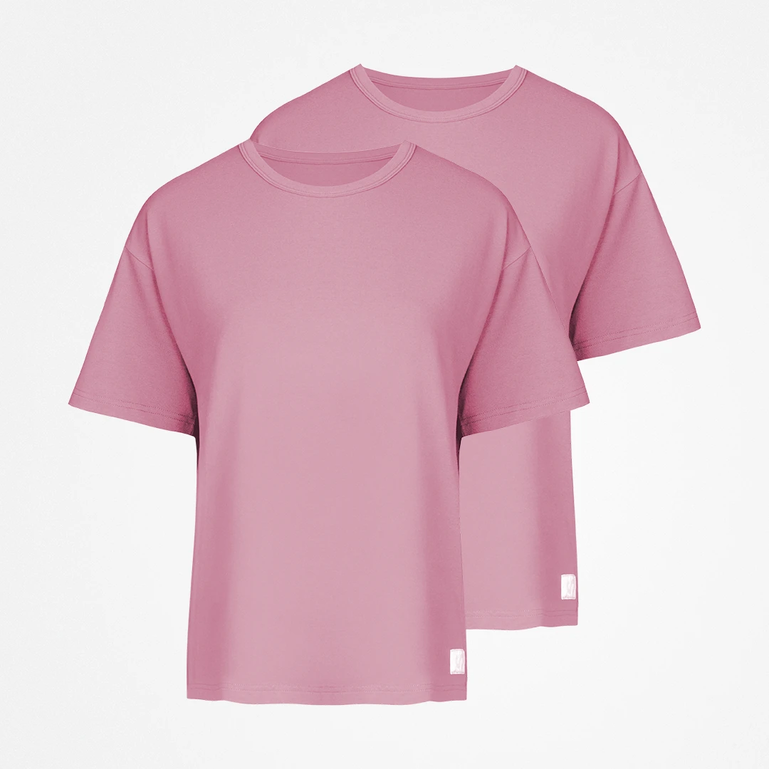 {"alt": "Schlafanzug Oberteil Damen kurzarm - Oberteile - Dusky Mauve", "quantity":"2"}