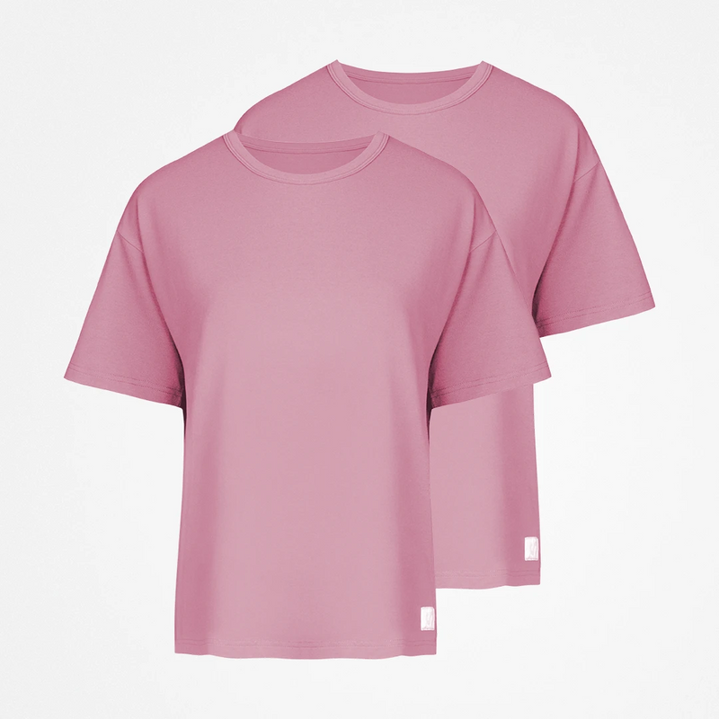 {"alt": "Schlafanzug Oberteil Damen kurzarm - Oberteile - Dusky Mauve", "quantity":"2"}