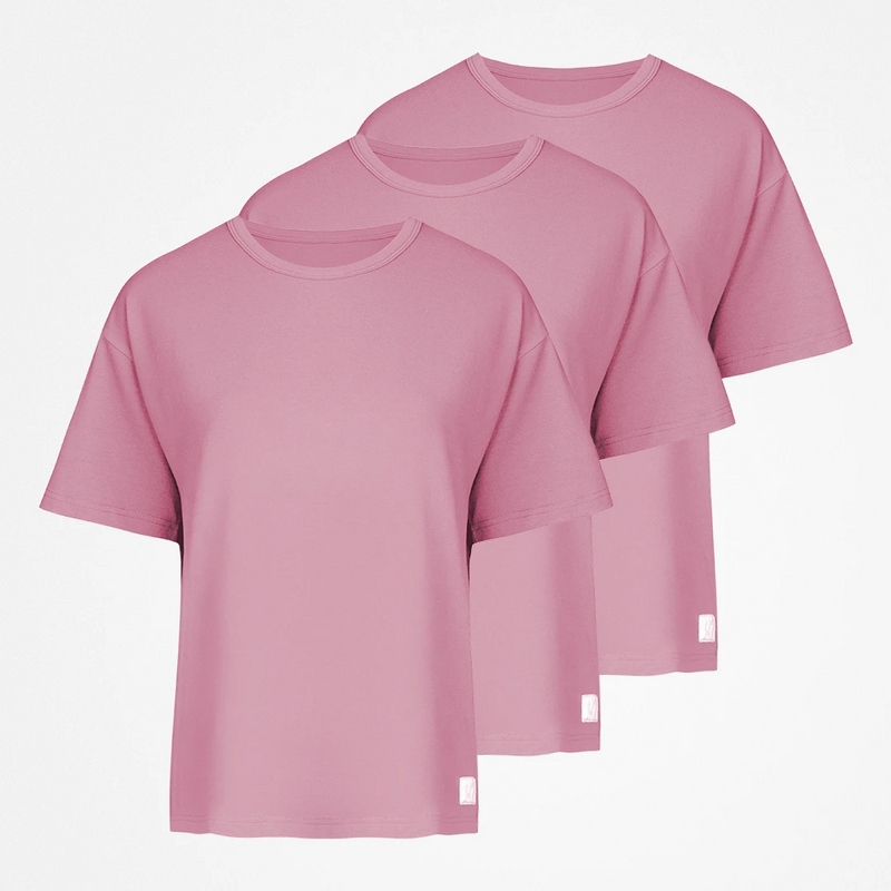 {"alt": "Schlafanzug Oberteil Damen kurzarm - Oberteile - Dusky Mauve", "quantity":"3"}