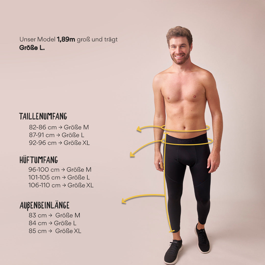 Lange Lauftights Herren - Hosen - Passform