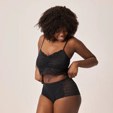 High Waist Hipster Panties mit Spitze - Unterhosen - Perfekte Passform