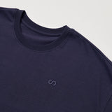 Piżama męska, krótki rękaw | Granatowa