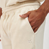 Schlafanzug Unterteil Waffle Herren kurz - Hosen - Praktische Taschen