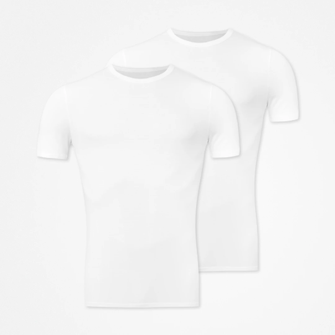 {"alt": "Premium Unterhemd Rundhals Herren - Oberteile - Weiß", "quantity":"2"}