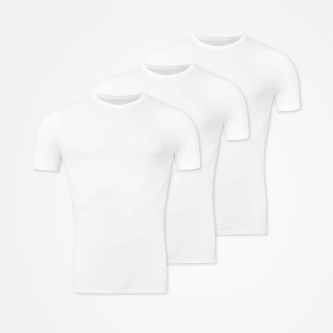 {"alt": "Premium Unterhemd Rundhals Herren - Oberteile - Weiß", "quantity":"3"}