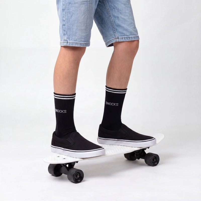 Hohe Sportsocken mit Streifen Kinder - Socken -