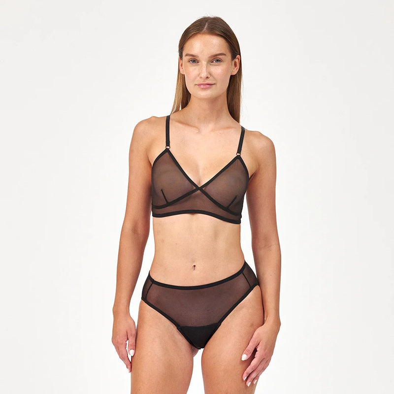 SNOCKS x femtis culotte menstruelle - SOFI taille haute | Noir