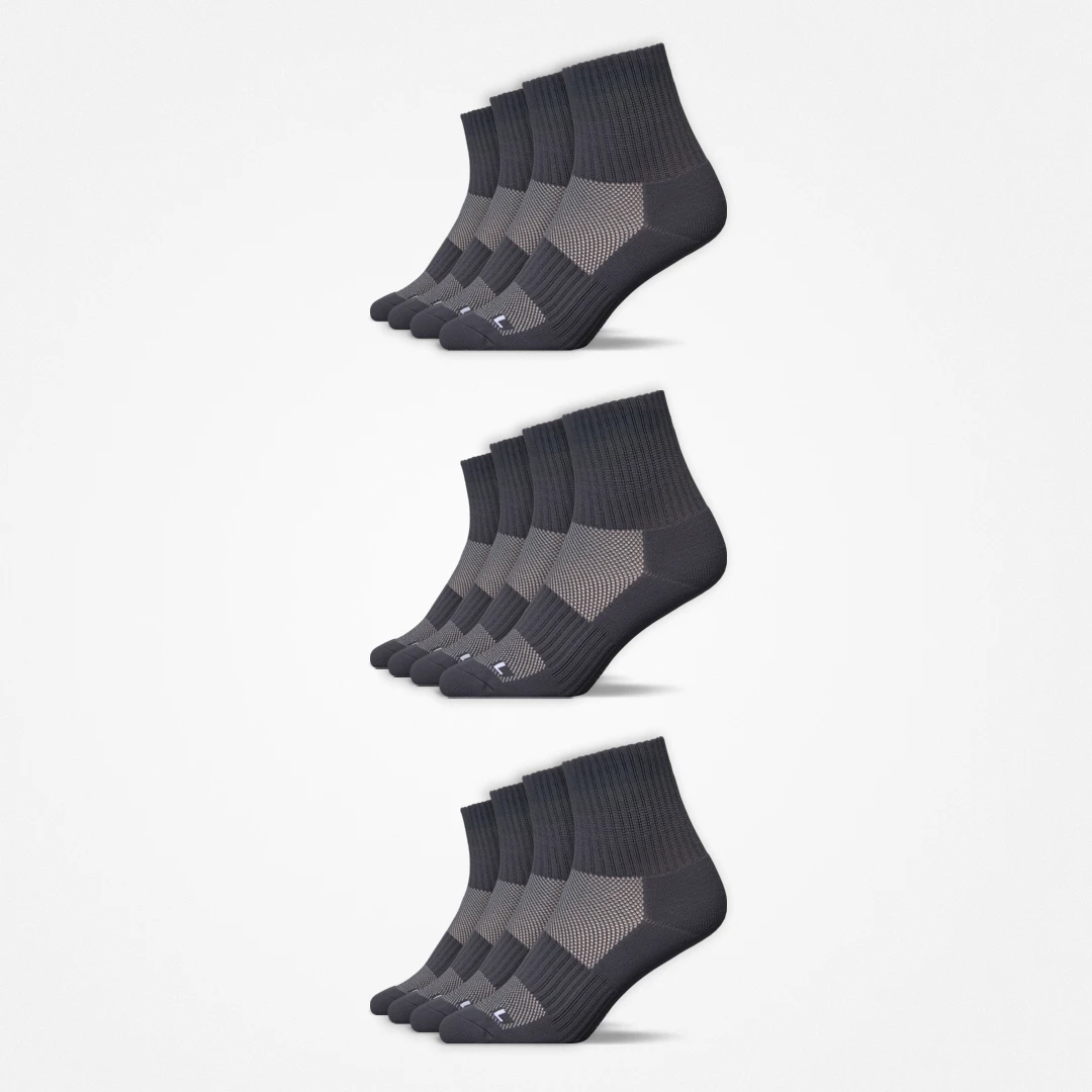 {"alt": "Mittelhohe Laufsocken - Socken - Grau", "quantity":"3"}