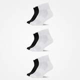 {"alt": "Mittelhohe Laufsocken - Socken - Schwarz-Weiß", "quantity":"3"}