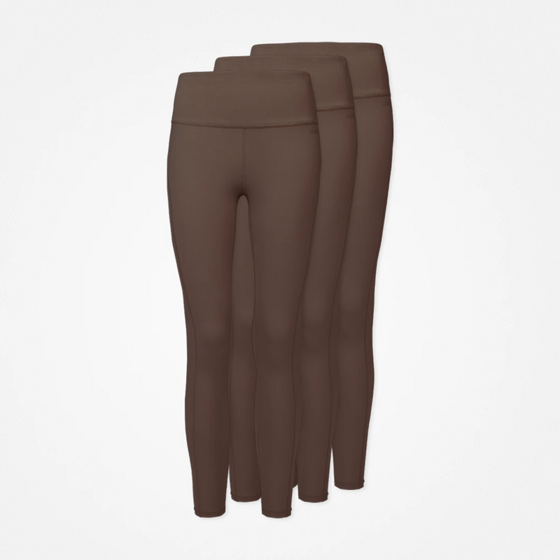 {"alt": "Leggings taille haute - Pantalons - Marron", "quantity":"3"}